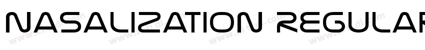 Nasalization Regular字体转换